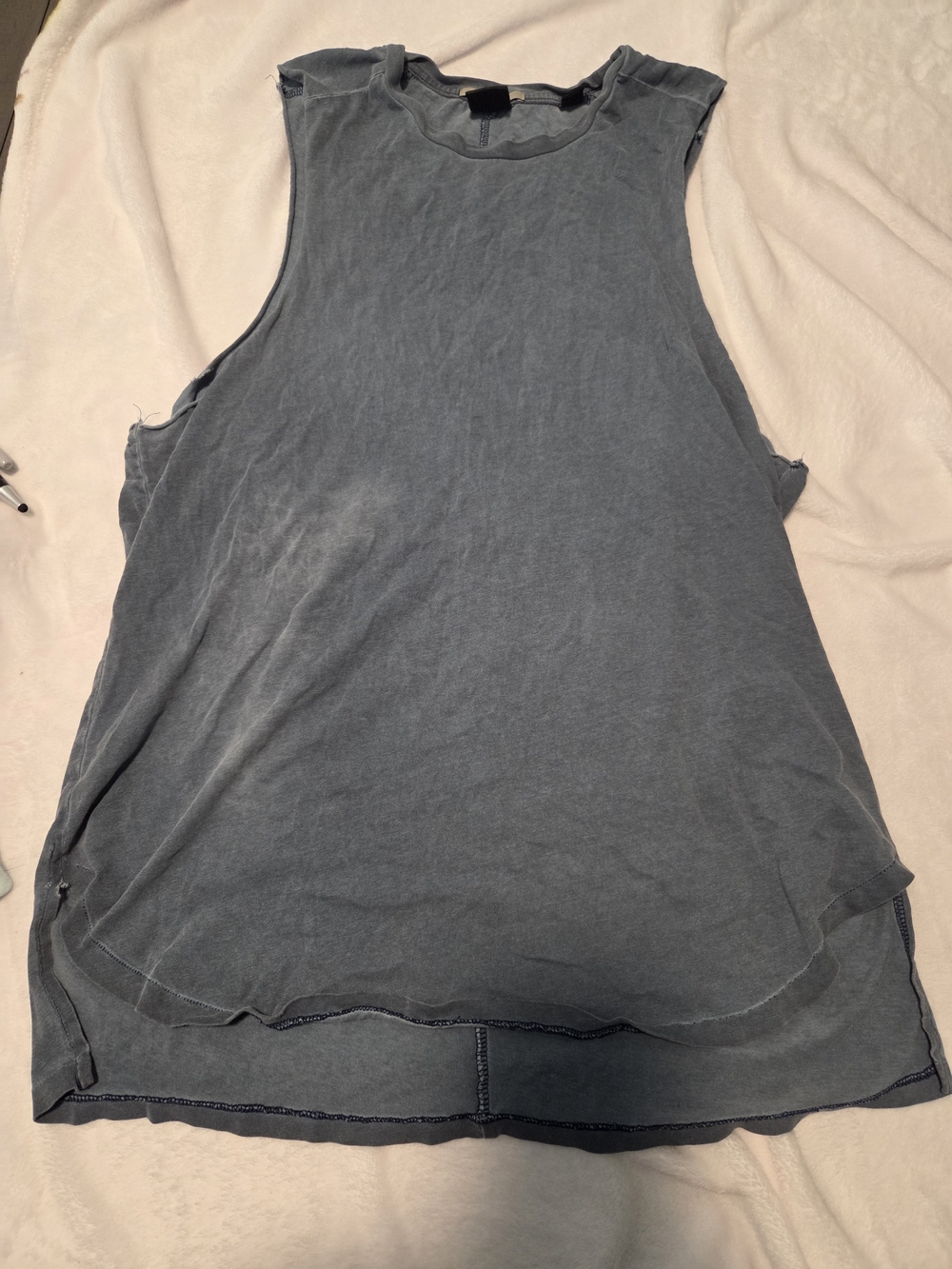 Scotch & Soda Washed Slate Blue Muscle Tank